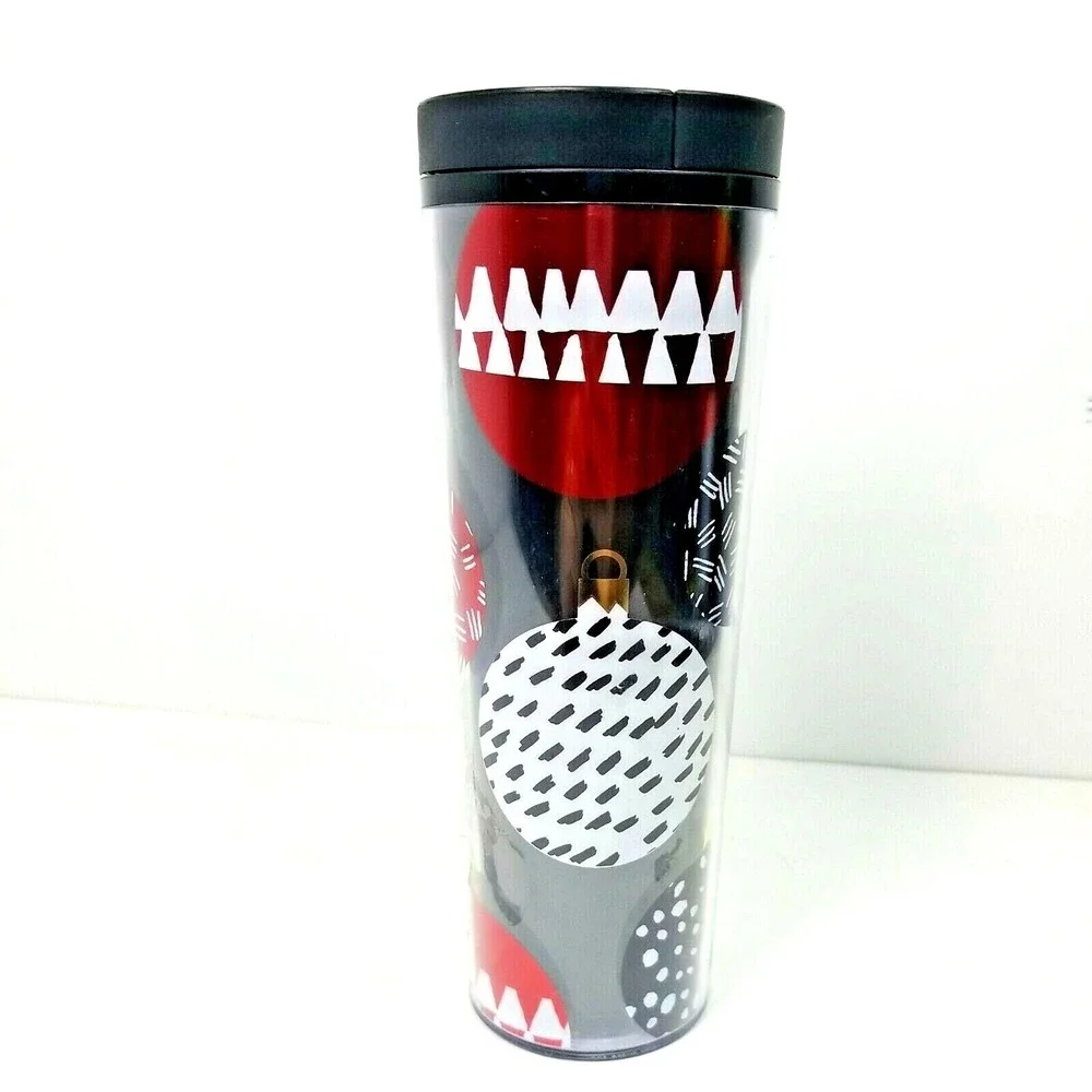 2013 Starbucks Christmas Holiday 16 oz  Tumbler Slide Top Christmas Ornaments
